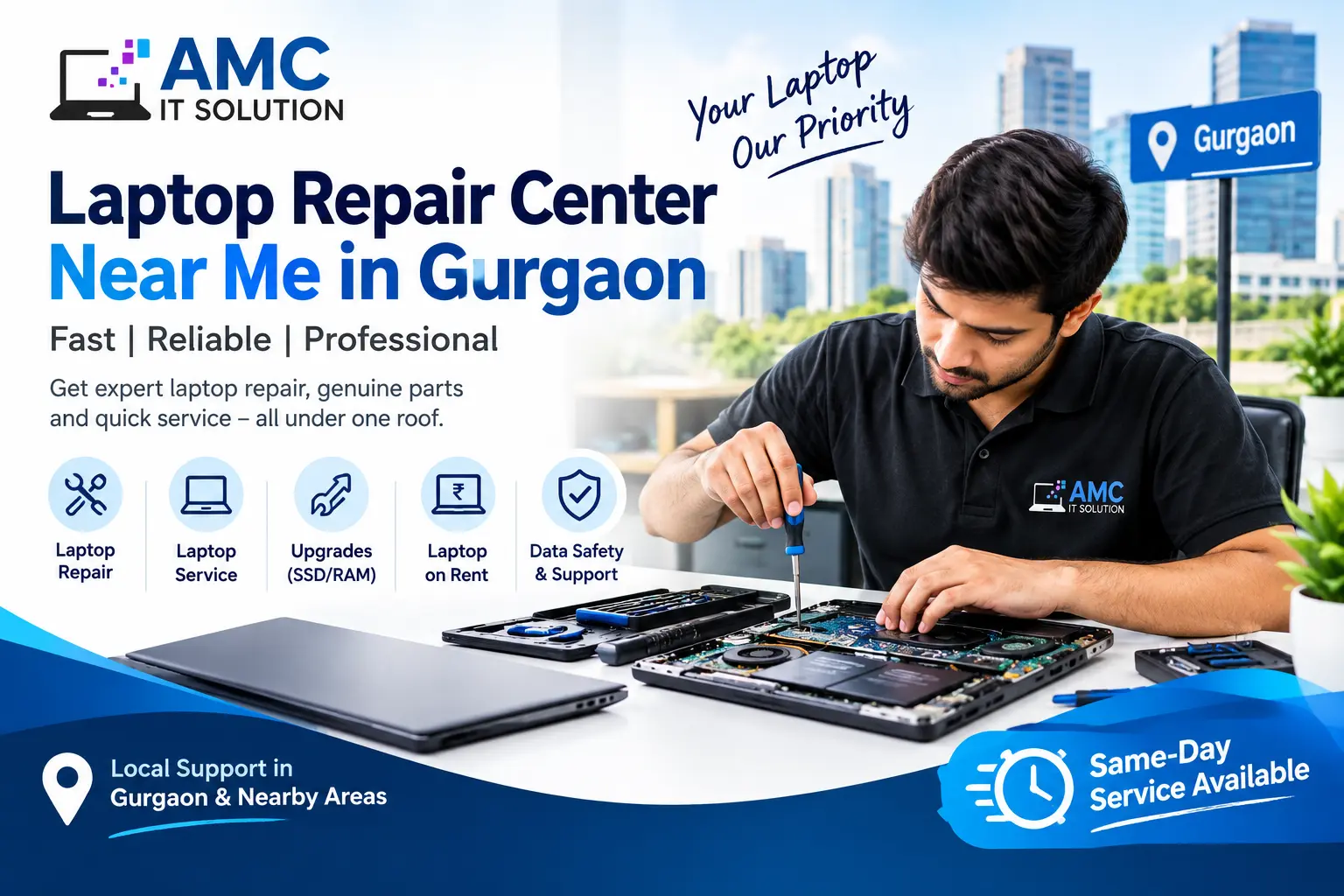 Laptop Repair Center Near Me in gurgaon